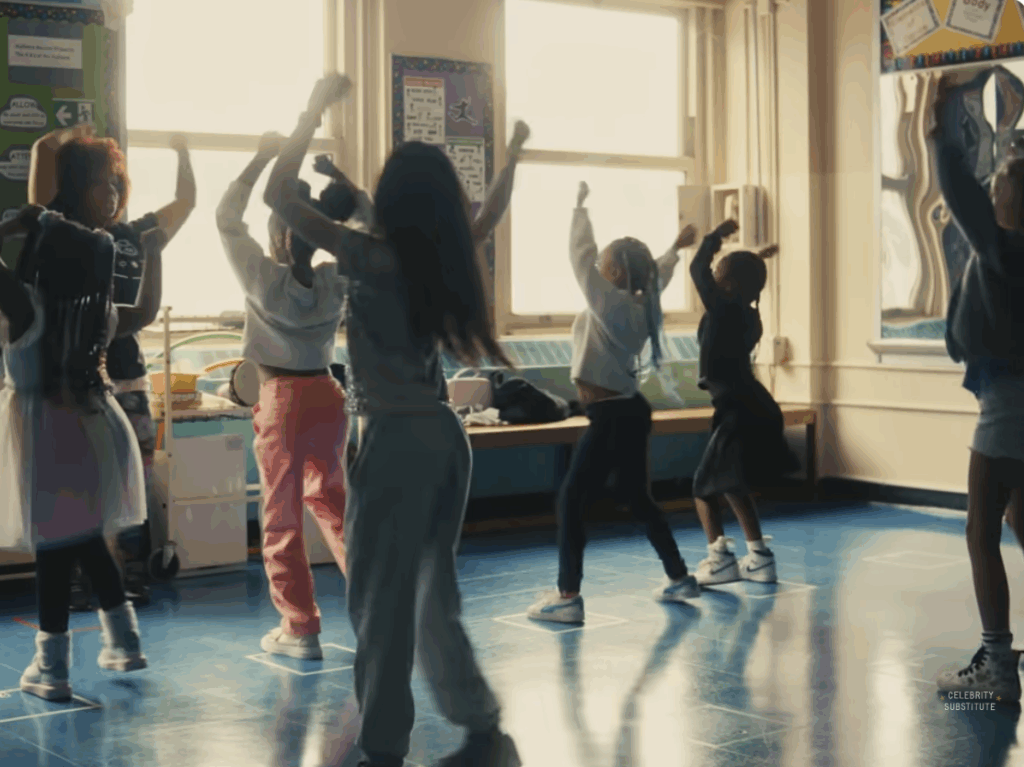 Students in dance class.